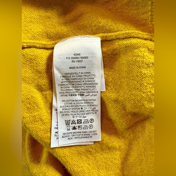 Boden Lara Frill Henley Long Sleeve Wool Blend Sweater in Olive Oil size 8 - Picture 9 of 9